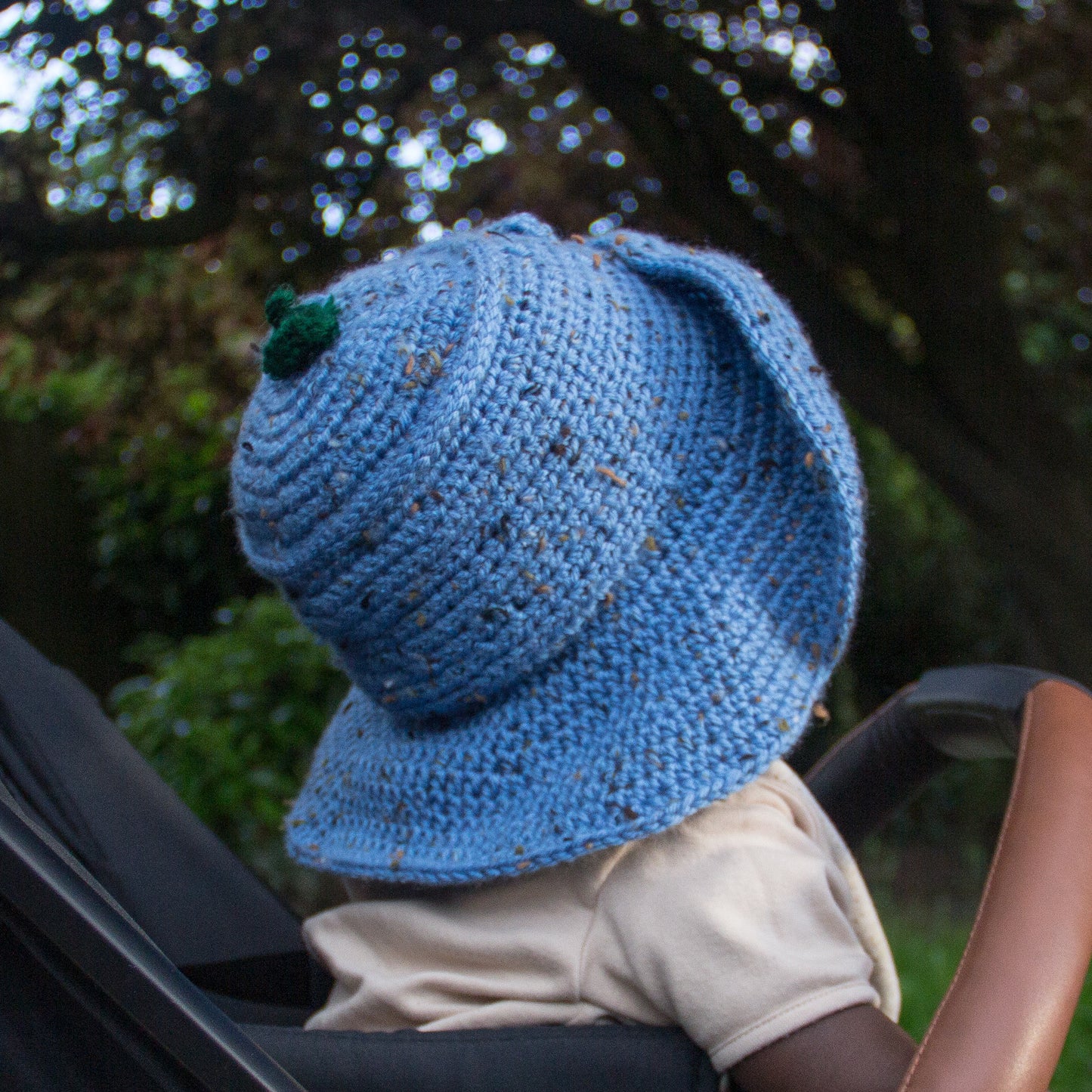 Oma Blue Baby Bucket Cap