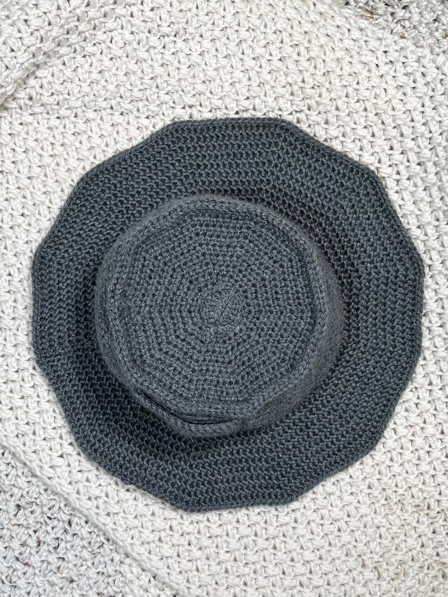 Oma Grey Adult Bucket Cap